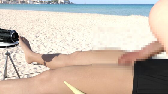 【●100△100】巨乳スレンダーの最高にセクシーな学生格闘家が、グラビア撮影の名目で南国へ。しかし最初からハメ撮りAV撮影目的という悪徳プロダクションだった（06:騎乗位1）(Libido-Labo) - FANZA同人