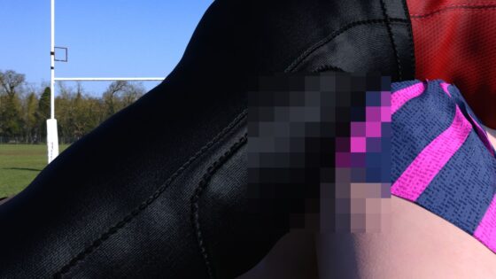 【●100△100】巨乳スレンダーの最高にセクシーな学生チアリーダーが、彼女の姿を見て興奮したアメフト部員男子に無理矢理犯●れてしまう（05:バック2）(Libido-Labo) - FANZA同人