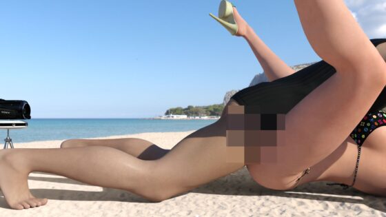 【●100△100】巨乳スレンダーの最高にセクシーな学生格闘家が、グラビア撮影の名目で南国へ。しかし最初からハメ撮りAV撮影目的という悪徳プロダクションだった（01:正常位）(Libido-Labo) - FANZA同人