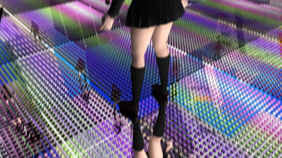 【△100】彼氏に連れてきて貰ったあるアミューズメントパーク。ここの目玉アトラクションは、『鏡の間』なんとここは上下左右がピカピカの鏡になっており、天井のエフェクトに見とれている女の子のスカートの中を真下の鏡から覗き放題という裏の仕様があったのだ！（PV:サテン地花柄パンティ編）(Libido-Labo) - FANZA同人