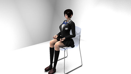 悪辣な芸能界の実態！アイドルを目指す女の子の立場の弱さを利用し、面接と称してセクハラ三昧。さらには透けた座席をわざと用意してその真下からスカート内を盗撮しているという悪質さ。（白の水玉柄パンティ編）(Libido-Labo) - FANZA同人