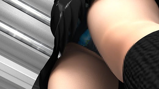 かつての同窓生、ヤリマンビッチの碧野（あおの）さんと電車内で遭遇した激ミニちゃん。SEX含めた下ネタ全開の碧野さんにドン引きする彼女。しかし二人とも美人でミニスカなので会話中にコッソリフロントからスカート内を盗撮した件。(Libido-Labo) - FANZA同人