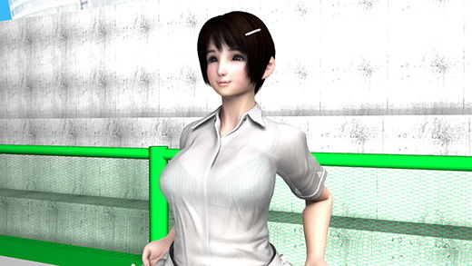 文武両道才色兼備の生徒会長激ミニちゃんは、チアリーディング部と硬式テニス部を掛け持ちするアクティブな女子校生。テニス部の休憩時間の合間にチアリーダーのハイキックの練習をしている彼女を盗撮した。（水色ストライプパンティ編）(Libido-Labo) - FANZA同人