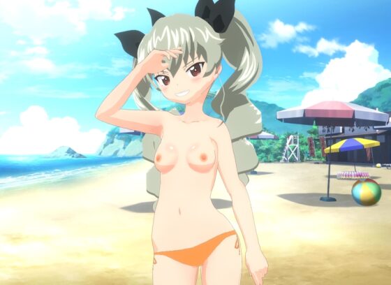 【VRM 同人作品】ガルパン アンチョビ (水着) [Type X] | DLsite 同人 - R18