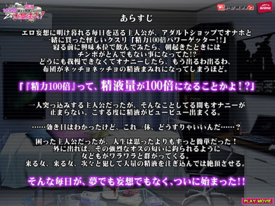 目が覚めたら精液が100倍溜まる身体になってた→大量注入 PLAY MOVIE(WorldPG Anime) - FANZA同人