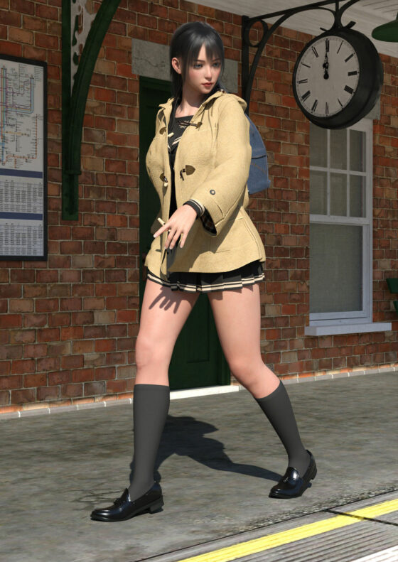 【△100】二階堂沙耶・2月初旬、これから大学受験に臨む在校生のための壮行会で学業成績学年一番の代表として壇上に立ち、演説する（ところをドスケベ放送部の暗躍によりスカート内逆さ撮り盗撮の被害に遭う:PV10・のーぱんパンティ履いてない編）(Libido-Labo) - FANZA同人