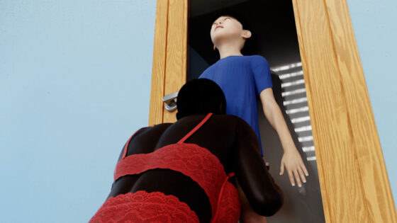 ワイルドな褐色肌のお姉さんによる強●筆おろしSEX(鉄格子) - FANZA同人