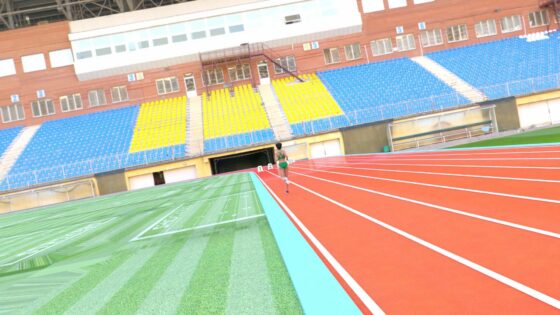 廻里の陸上部ピンチヒッター（シリーズ05:5000m走堂々の1位独走！走行中の廻里を映像判定用のドローンが性的でスケベな視線で撮影しまくっている件）(Libido-Labo) - FANZA同人