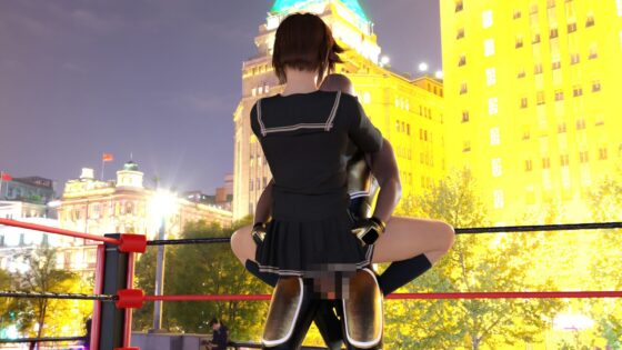 【▲100】どこぞのボーイッシュな格闘家。アングラのレ○プデスマッチで荒稼ぎ＆名前を売るつもりが・・女子学生コスだとさらに報酬UPと言われ意気揚々と参戦したがレ○プされてしまう（＃03:駅弁ファック編）(Libido-Labo) - FANZA同人