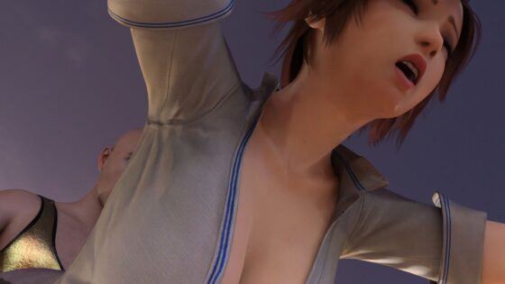 【▲100●100】どこぞのボーイッシュな格闘家。アングラのレ○プデスマッチで荒稼ぎ＆名前を売るつもりが・・強豪の対戦相手にヤられてしまう。（立ちバック編）(Libido-Labo) - FANZA同人