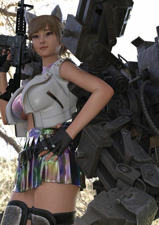 【▲100】廻里が主人公のMMORPG『編隊コレクション』ゲーム動画（Vol.1:編隊モード突入で編隊娘のスカート内鑑賞 PV01:純白Tバック）(Libido-Labo) - FANZA同人