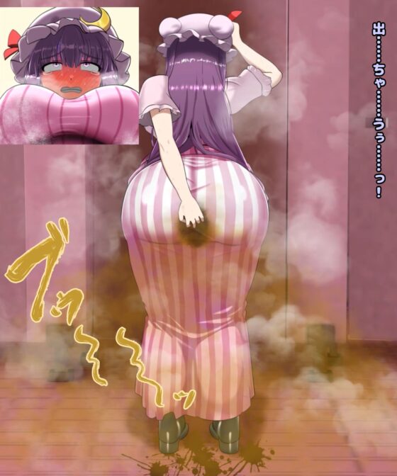 便意我慢＆着衣脱糞アニメーション（8） パチュリー・ノーレッジ(便意我慢研究会) - FANZA同人