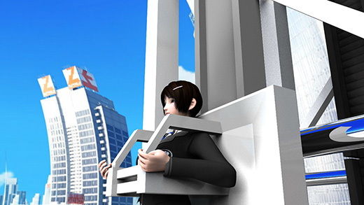 【△100】世界最高峰というビルの上に建造されたフリーフォール『リビドータワー』の試乗に呼ばれた激ミニちゃん（れっきとした仕事）絶叫系の乗り物は得意なつもりだったが、標高800メートルから一気に自由落下というトンデモなアトラクションに文字通り絶叫パンチラ（笑）（PV:ノーパン・パンティ履いてない編）(Libido-Labo) - FANZA同人