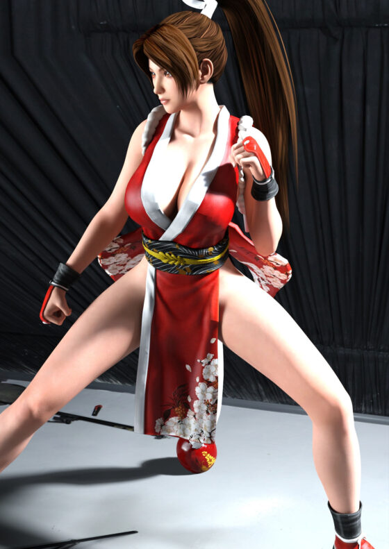 【●100▲100】ある格闘技のコスプレ女優がどこかの日本庭園でグラビア撮影。興奮したカメラマンの青年と屋外性交してしまう彼女（09:横バック）(Libido-Labo) - FANZA同人