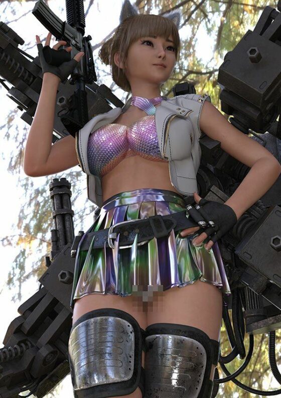 【▲100】廻里が主人公のMMORPG『編隊コレクション』ゲーム動画（Vol.1:編隊モード突入で編隊娘のスカート内鑑賞 PV01:純白Tバック）(Libido-Labo) - FANZA同人