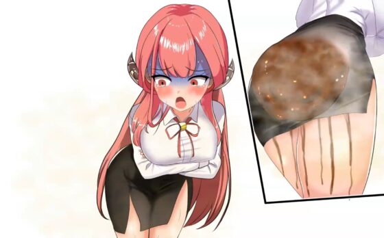 便意我慢＆着衣脱糞アニメーション（7） 陸八◯アル(便意我慢研究会) - FANZA同人