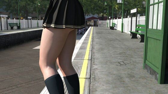 早朝の駅で常軌を逸したスカートの短さの女子学生を見かけた。（001:一ノ瀬廻里）(Libido-Labo) - FANZA同人