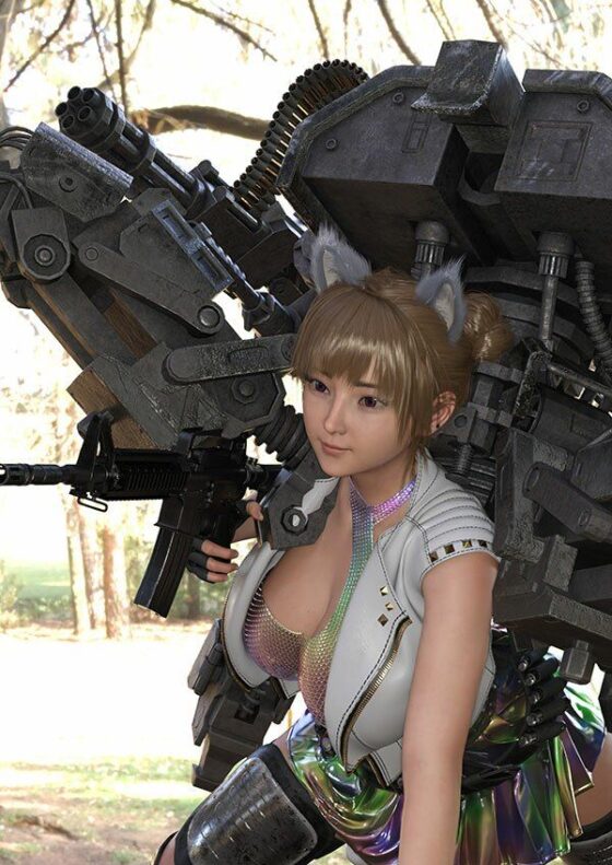 【▲100】廻里が主人公のMMORPG『編隊コレクション』ゲーム動画（Vol.1:編隊モード突入で編隊娘のスカート内鑑賞 PV01:純白Tバック）(Libido-Labo) - FANZA同人